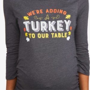We're Adding a Turkey to Our Table Maternity Tee